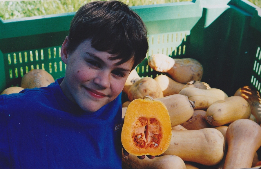 Young David &Amp; Pumpkin