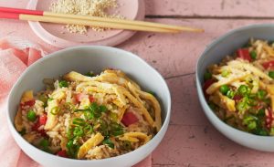 Fried Rice With Sliced Egg Omelette 5 Fried Rice With Sliced Egg Omelette 5